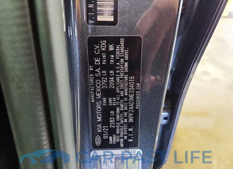 3KPF24AD3ME334016# 12