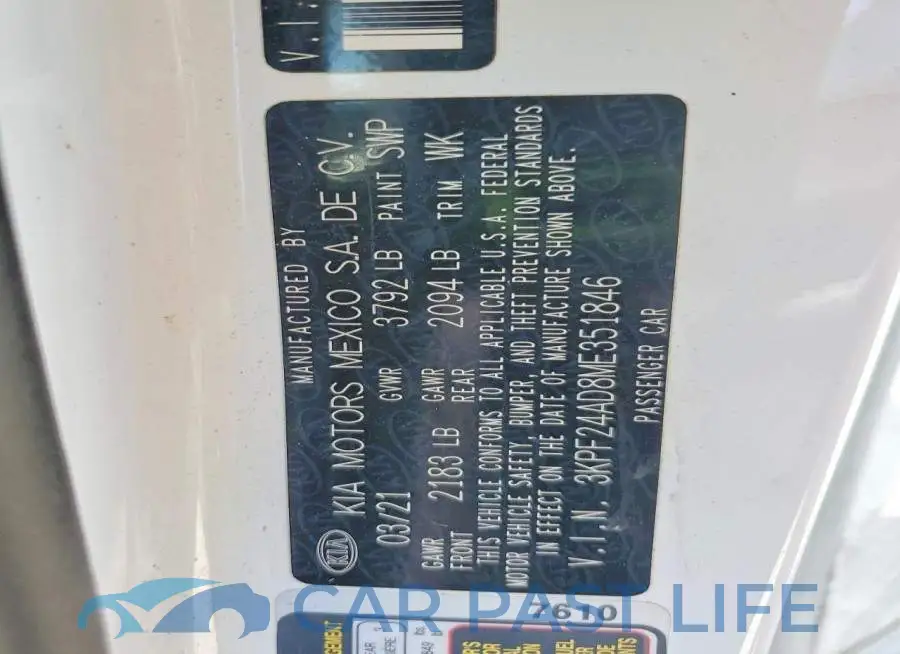 3KPF24AD8ME351846# 12