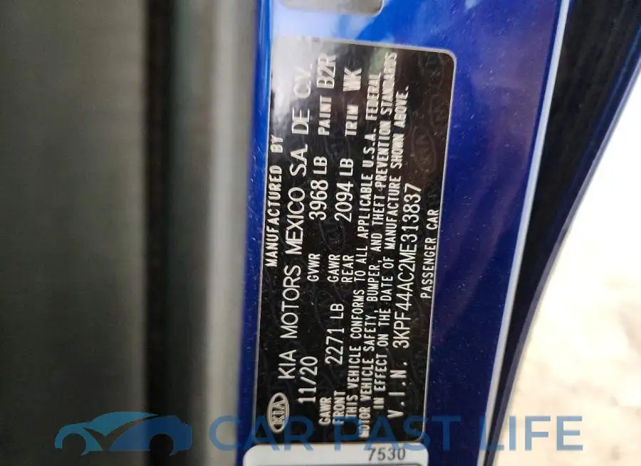3KPF44AC2ME313837# 12