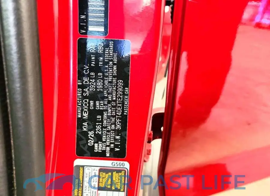 3KPFT4DEXTE299099# 12