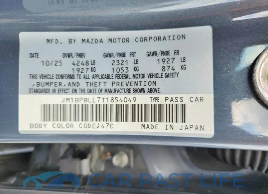 JM1BPBLL7T1854049# 12