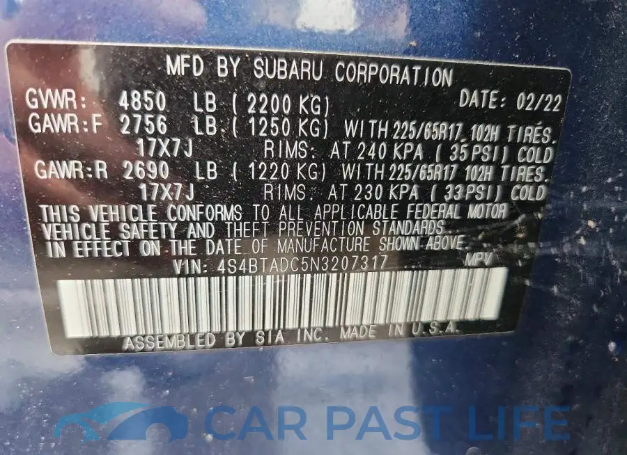 4S4BTADC5N3207317# 13
