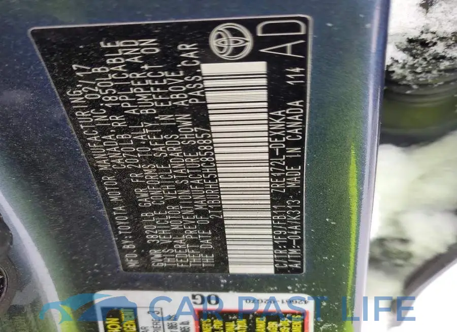 2T1BURHE5HC858857# 13