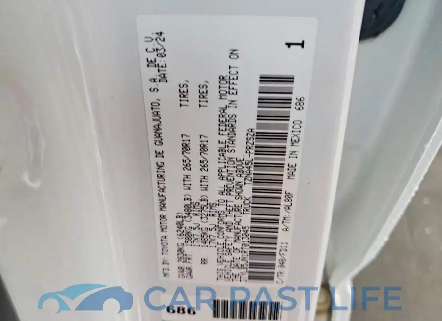 3TYLB5JN1RT013045# 12