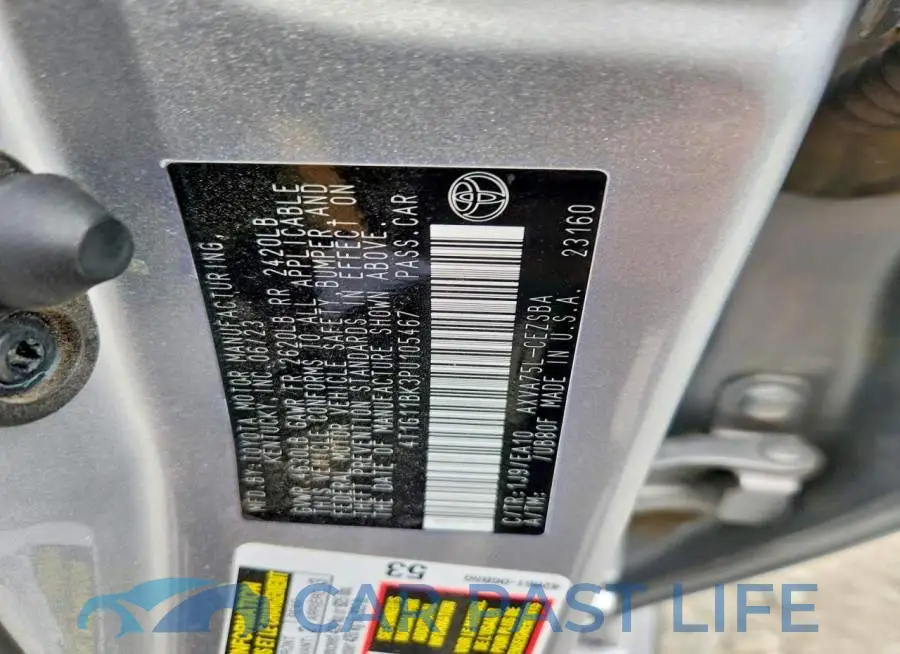 4T1G11BK3PU105467# 12