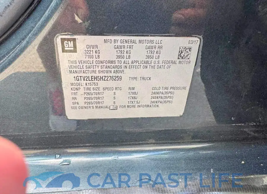 1GTV2LEH5HZ276259# 11