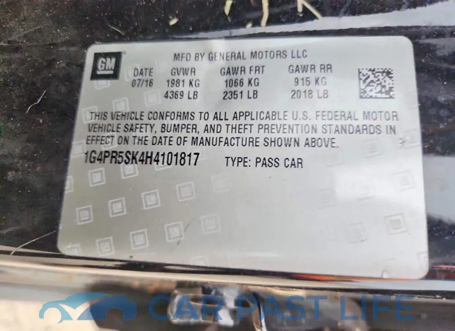1G4PR5SK4H4101817# 12