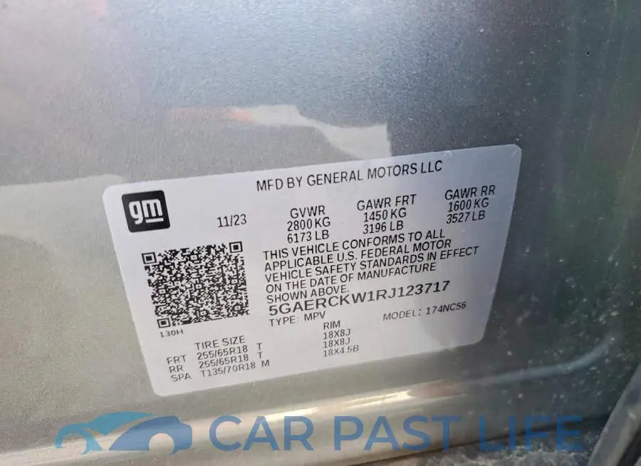 5GAERCKW1RJ123717# 13