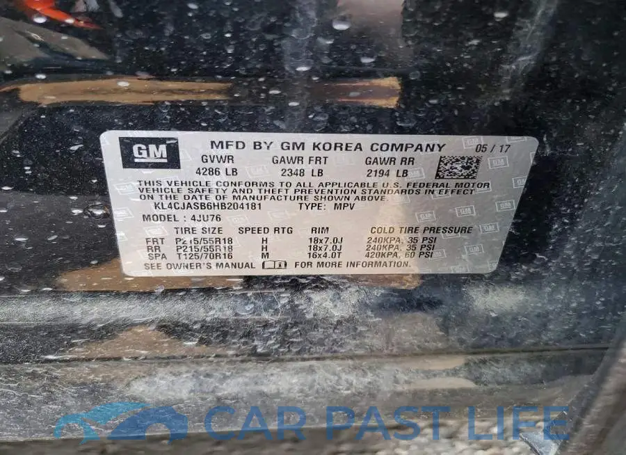 KL4CJASB6HB204181# 13