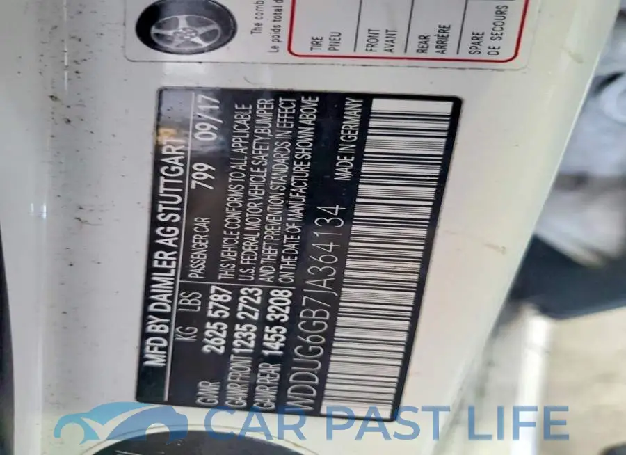 WDDUG6GB7JA364134# 12