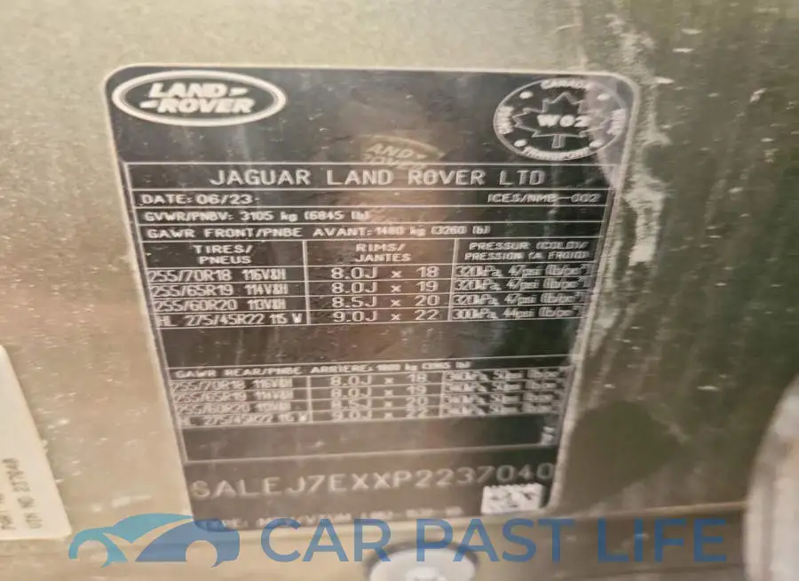 SALEJ7EXXP2237040# 14