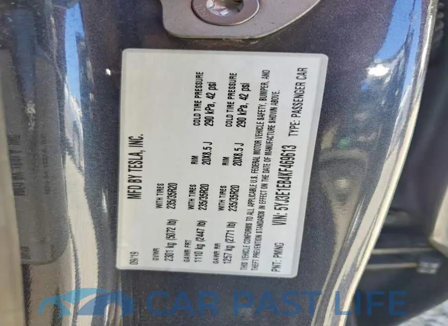 5YJ3E1EB4KF469613# 13