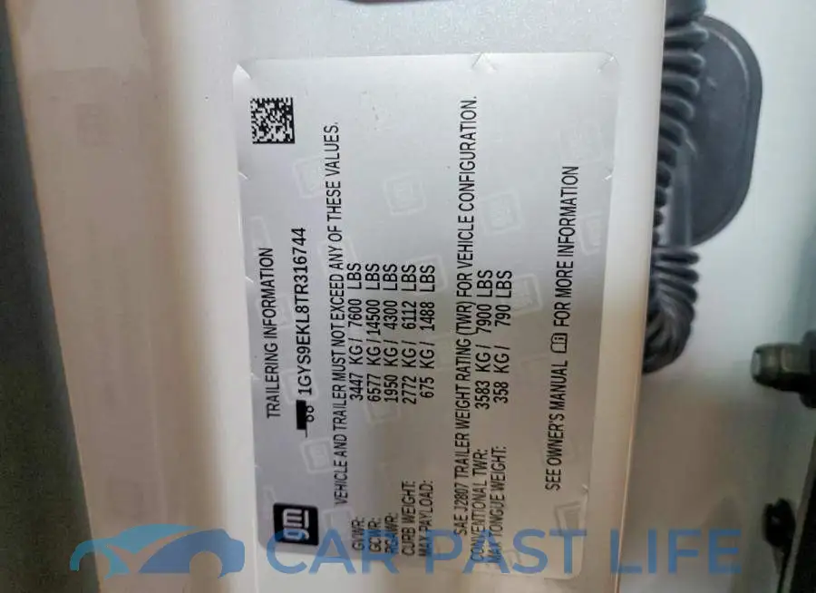 1GYS9EKL8TR316744# 13