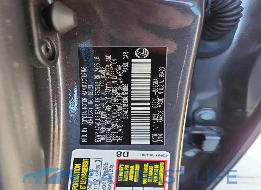 58ADZ1B13RU161889# 12