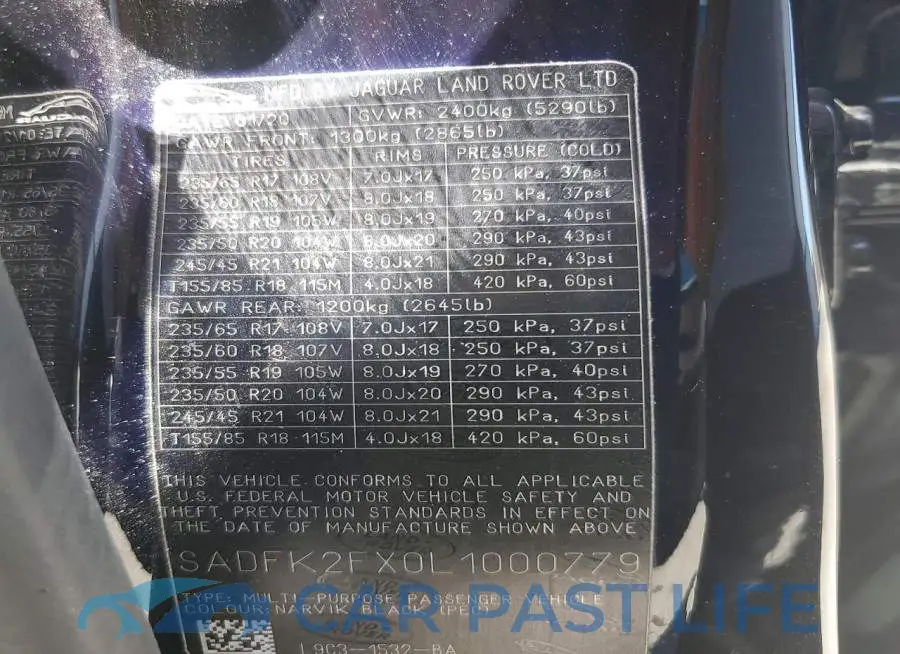 SADFK2FX0L1000779# 13