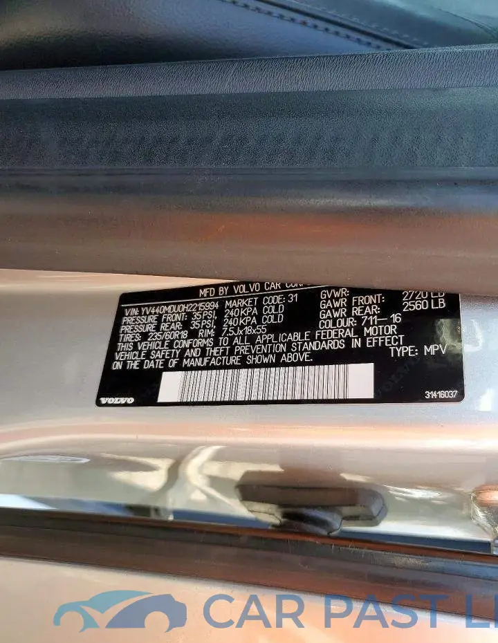 YV440MDU0H2215994# 14
