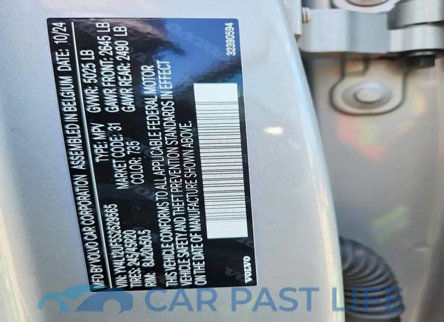YV4L12UF5S2529565# 14