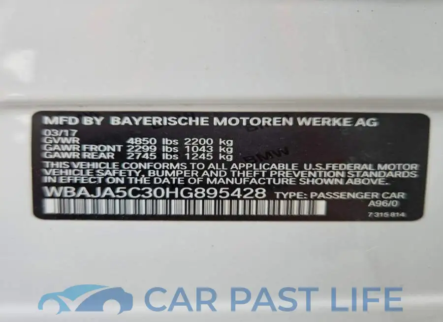 WBAJA5C30HG895428# 12