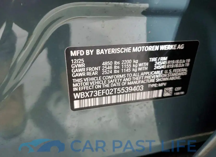 WBX73EF02T5539403# 13