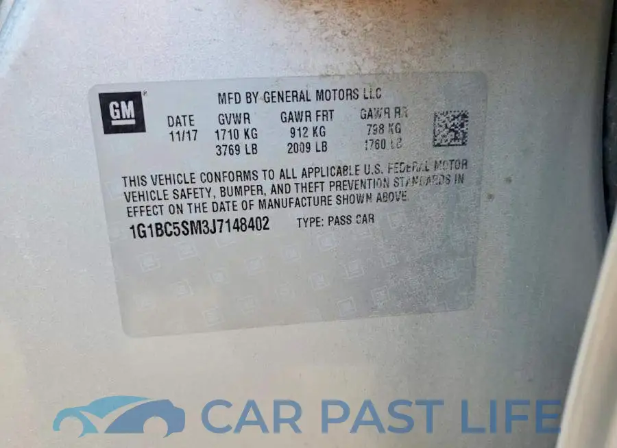 1G1BC5SM3J7148402# 12