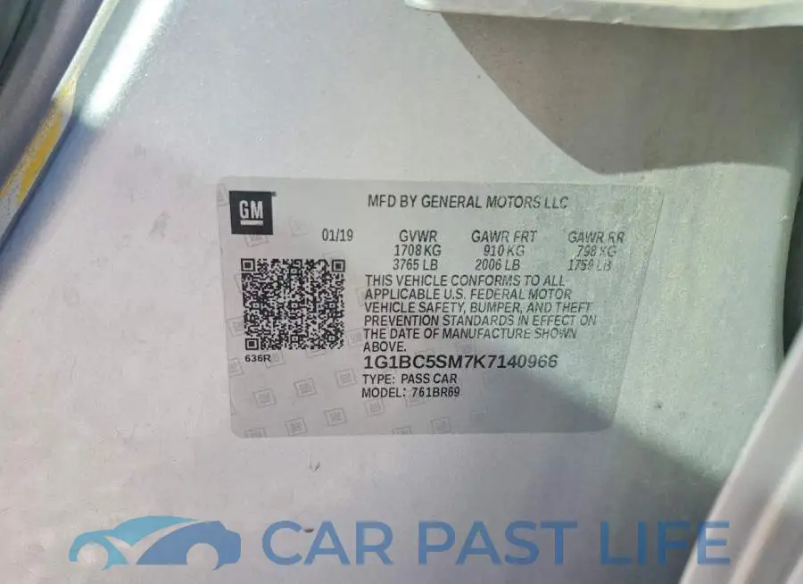 1G1BC5SM7K7140966# 13