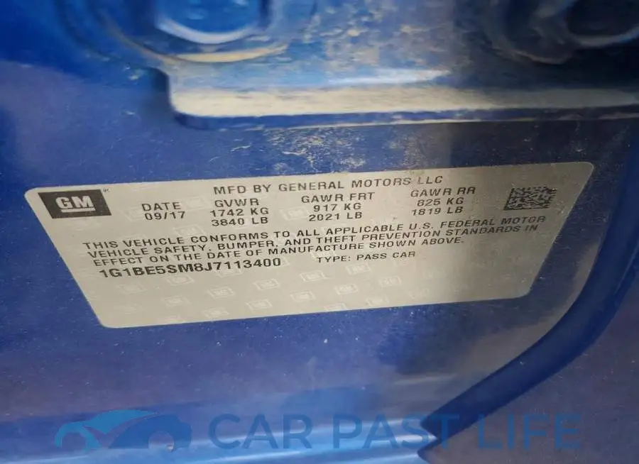 1G1BE5SM8J7113400# 12