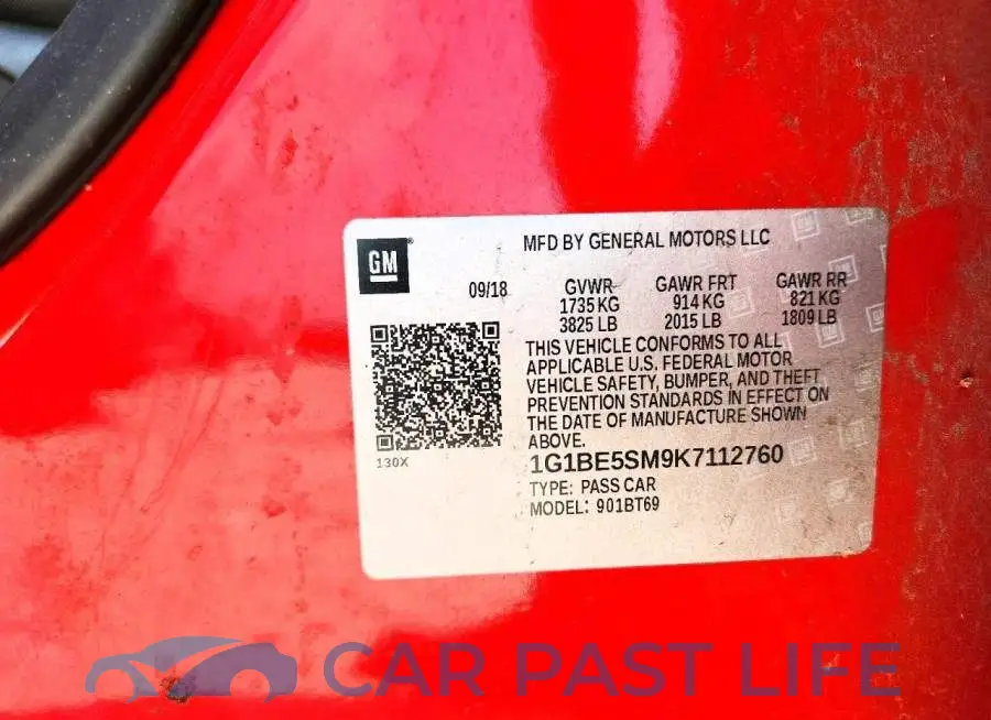 1G1BE5SM9K7112760# 12