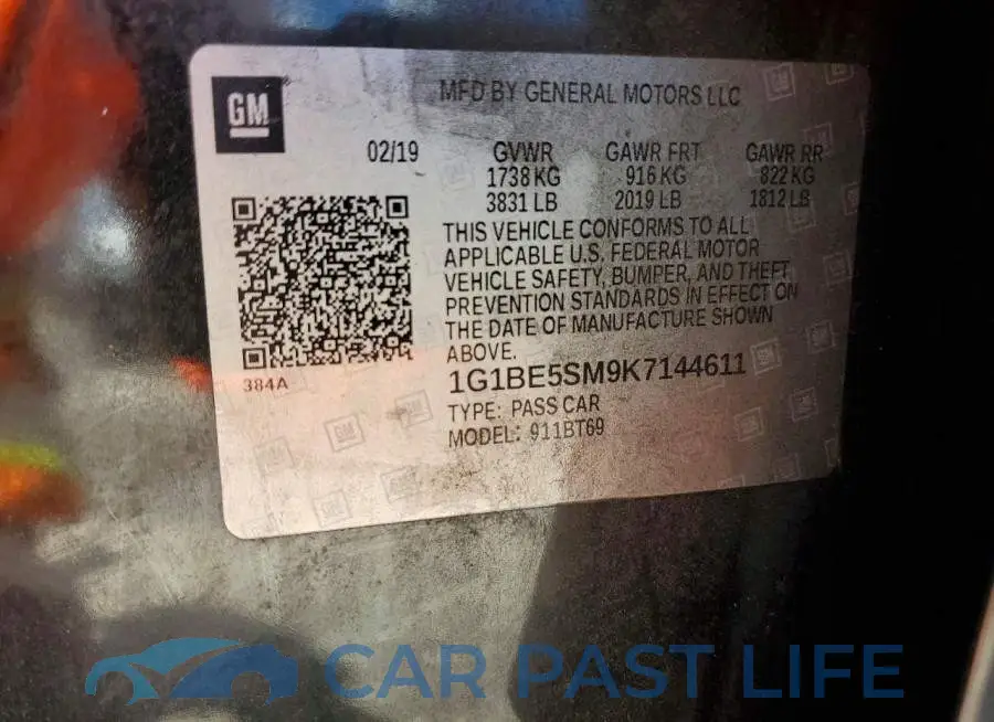 1G1BE5SM9K7144611# 12