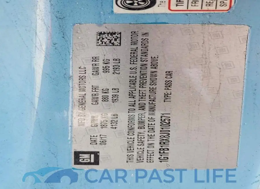 1G1FB1RX8J0102571# 13