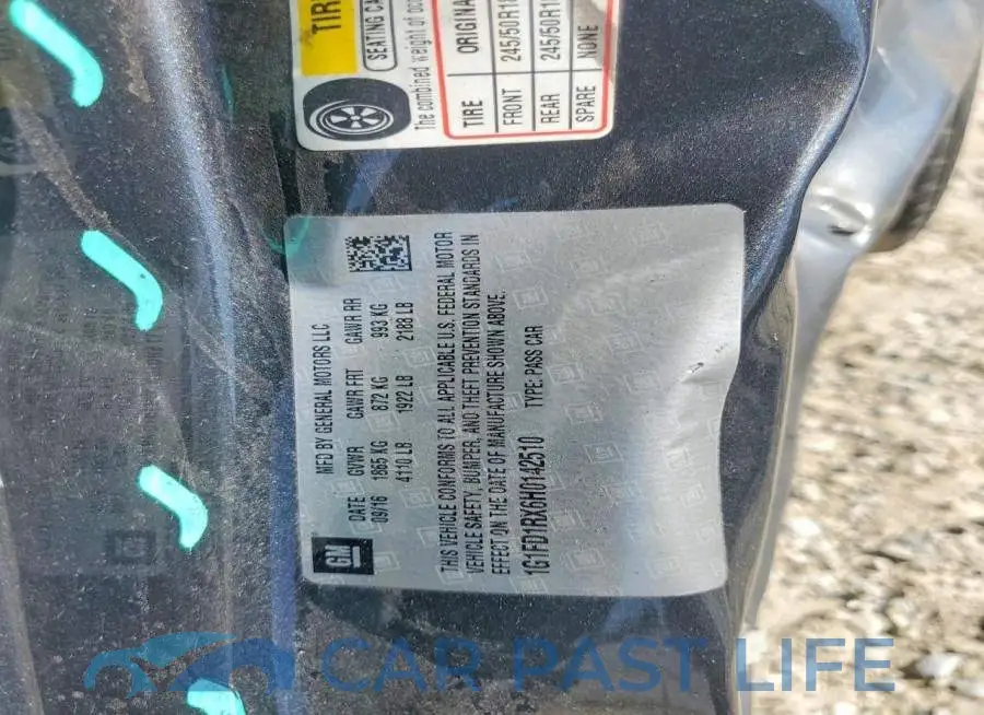 1G1FD1RX6H0142510# 13