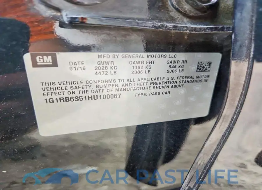 1G1RB6S51HU100067# 13