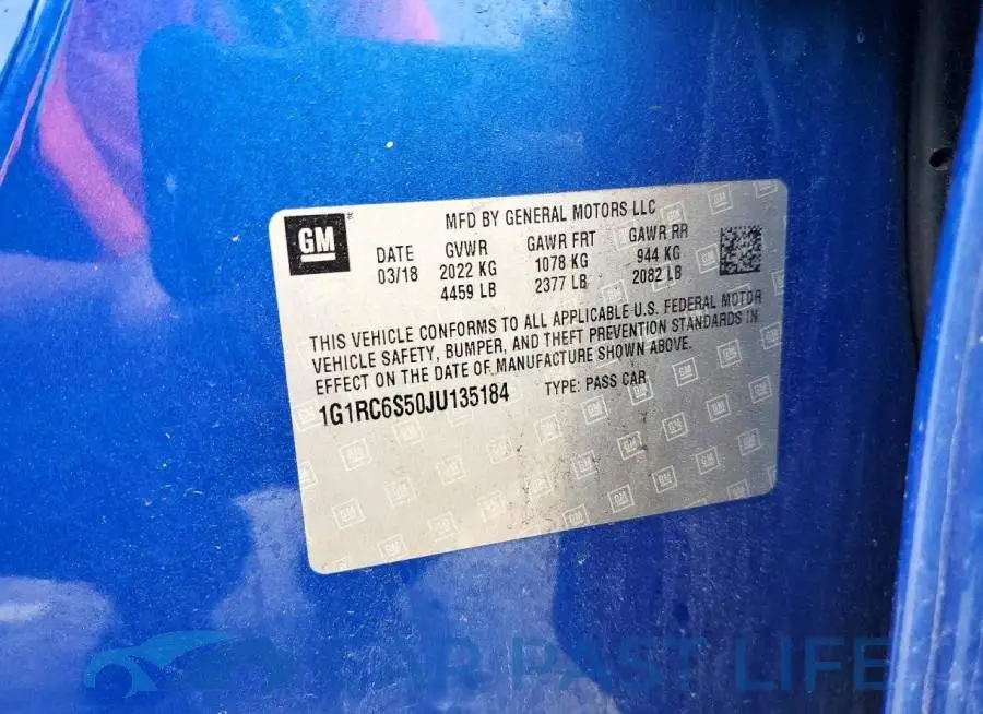 1G1RC6S50JU135184# 12