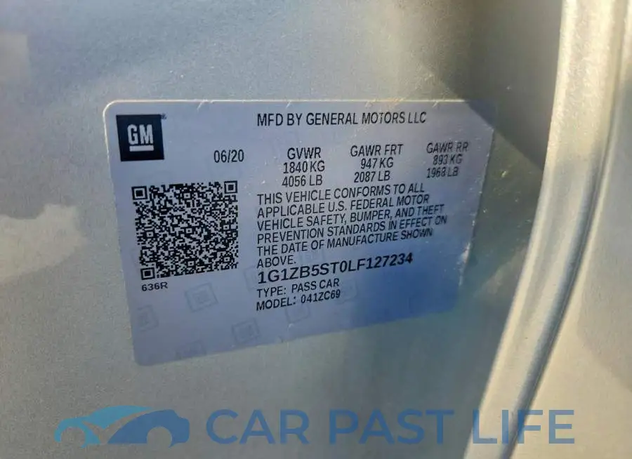 1G1ZB5ST0LF127234# 12
