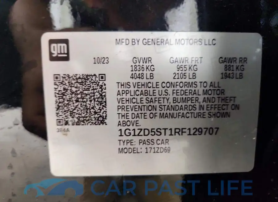 1G1ZD5ST1RF129707# 12