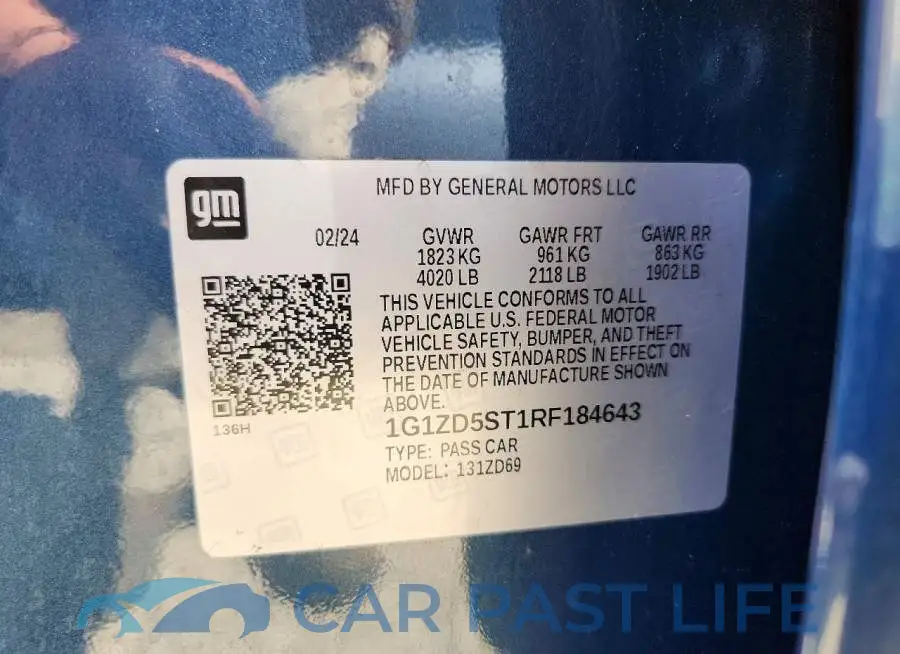 1G1ZD5ST1RF184643# 13