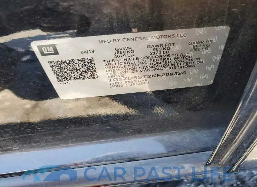 1G1ZD5ST2KF209328# 12