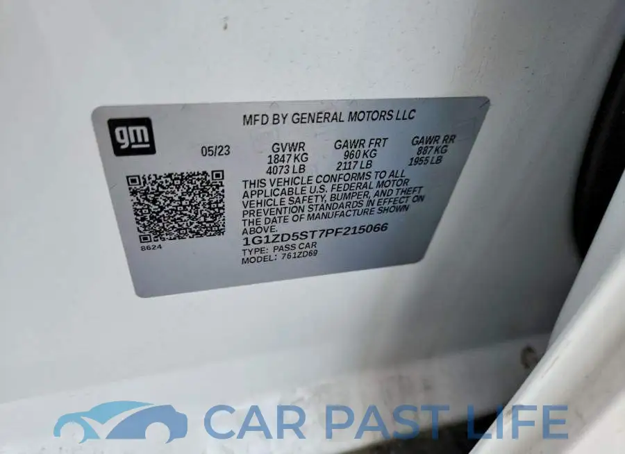 1G1ZD5ST7PF215066# 12