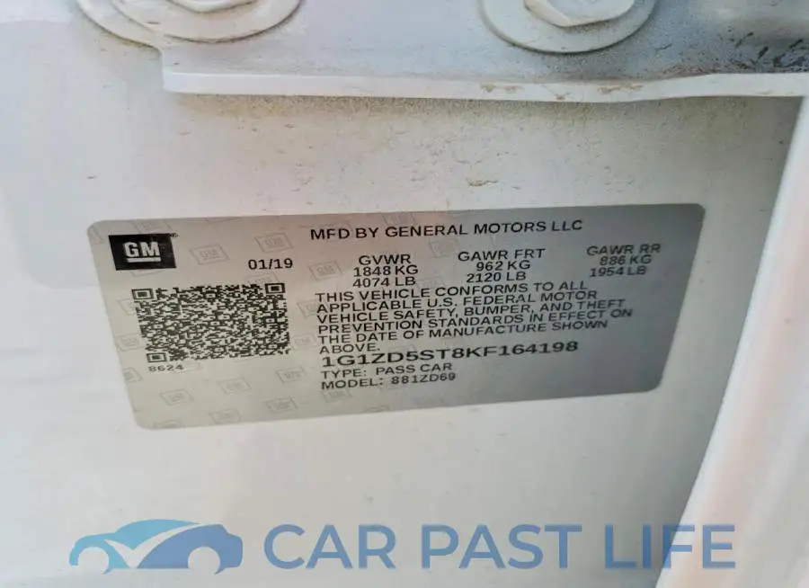 1G1ZD5ST8KF164198# 12
