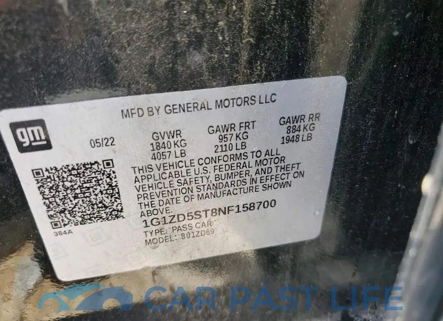 1G1ZD5ST8NF158700# 12