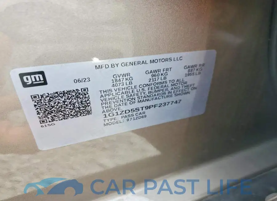 1G1ZD5ST9PF237747# 12