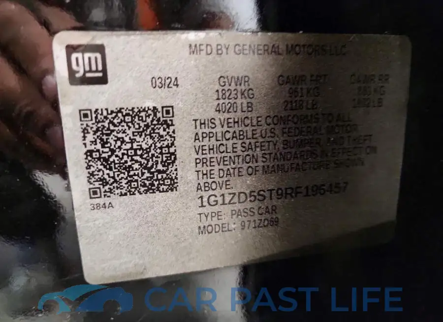 1G1ZD5ST9RF196457# 12