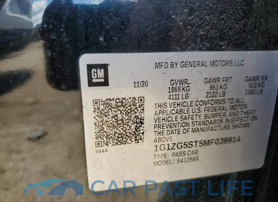 1G1ZG5ST5MF039914# 12
