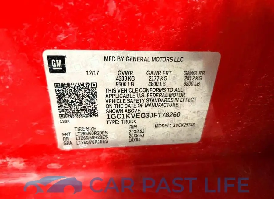 1GC1KVEG3JF178260# 12