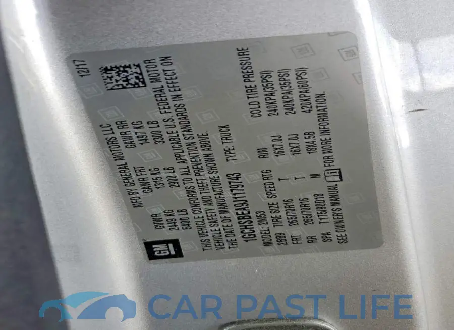 1GCHSBEA9J1179743# 12