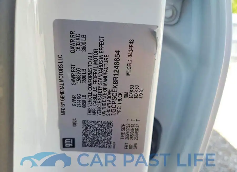 1GCPSCEK8R1248654# 12