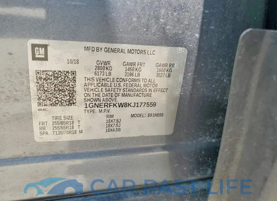 1GNERFKW8KJ177559# 13