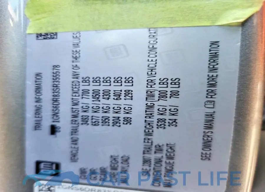 1GNS6DR83SR355578# 13