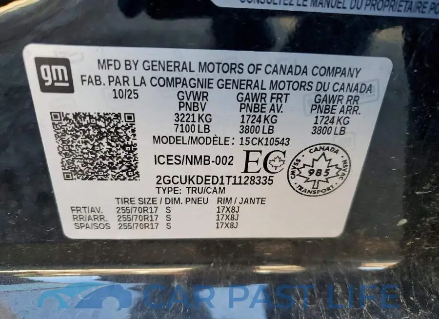 2GCUKDED1T1128335# 13