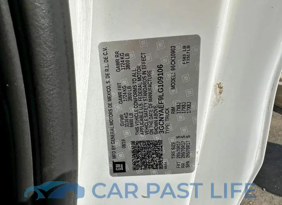 3GCNYAEF9LG109106# 10