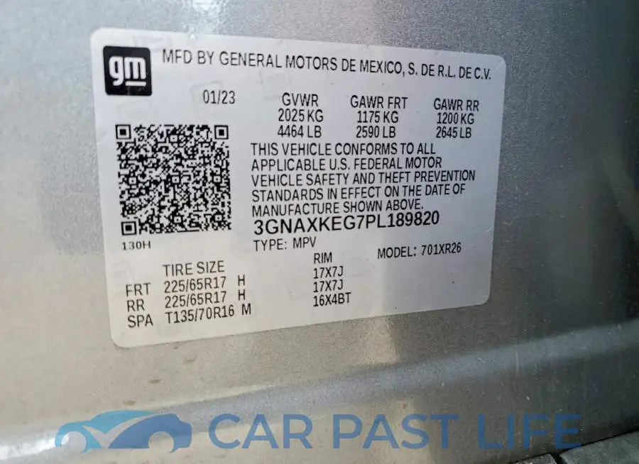 3GNAXKEG7PL189820# 13